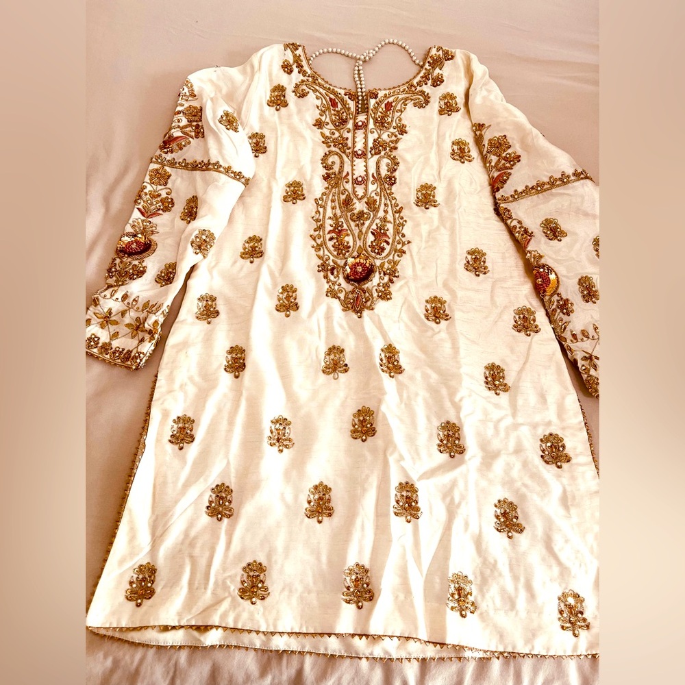 Pakistani bridal Nikkah sharara